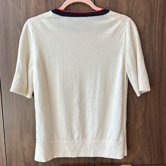 Banana Republic Merino Wool Short Sleeve Top M - Picture 3 of 7